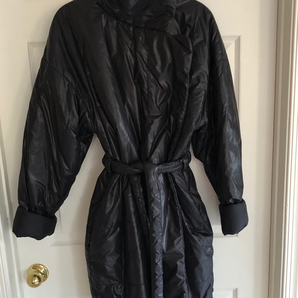 Rare blk Norma Kamali puffer sleeping bag coat” L - Picture 3 of 6